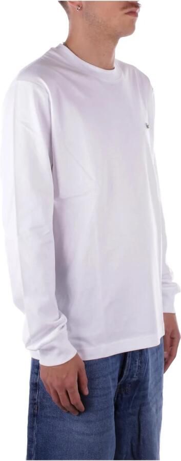 Lacoste Witte T-shirts en Polos Logo Voorkant White Heren - Foto 3