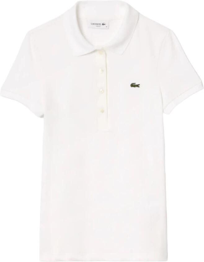 Lacoste Witte T-shirts en Polos White Dames - Foto 4