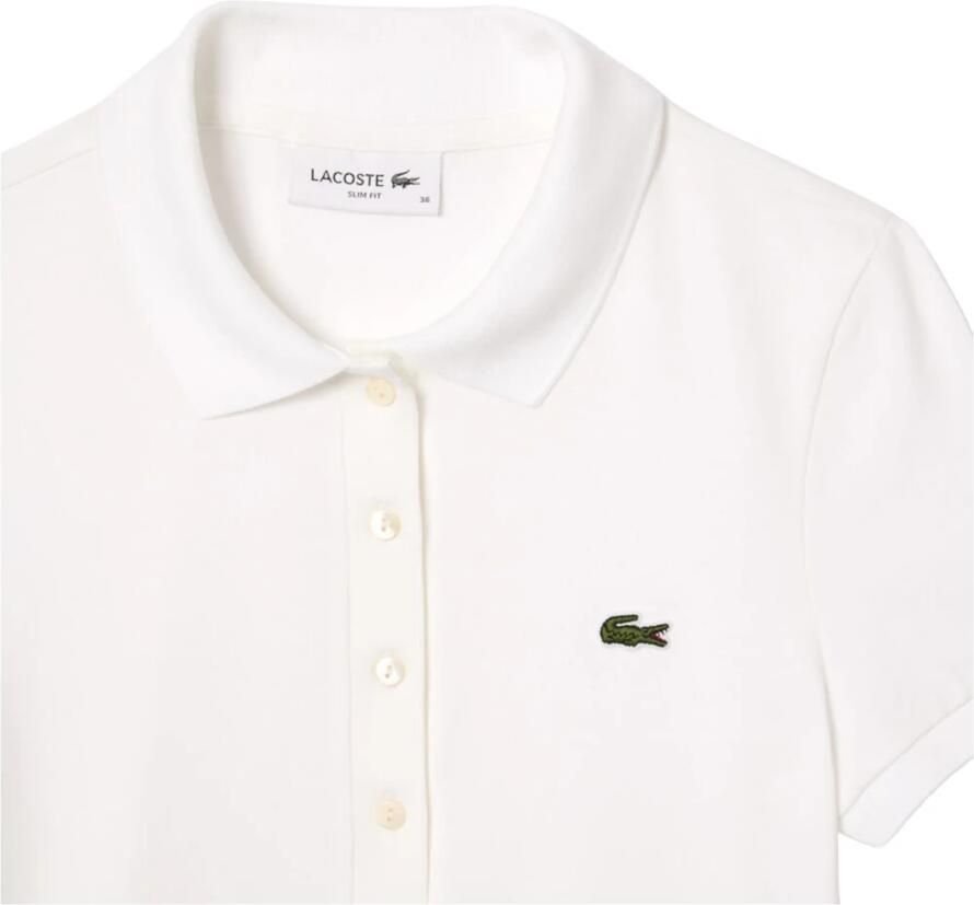 Lacoste Witte T-shirts en Polos White Dames