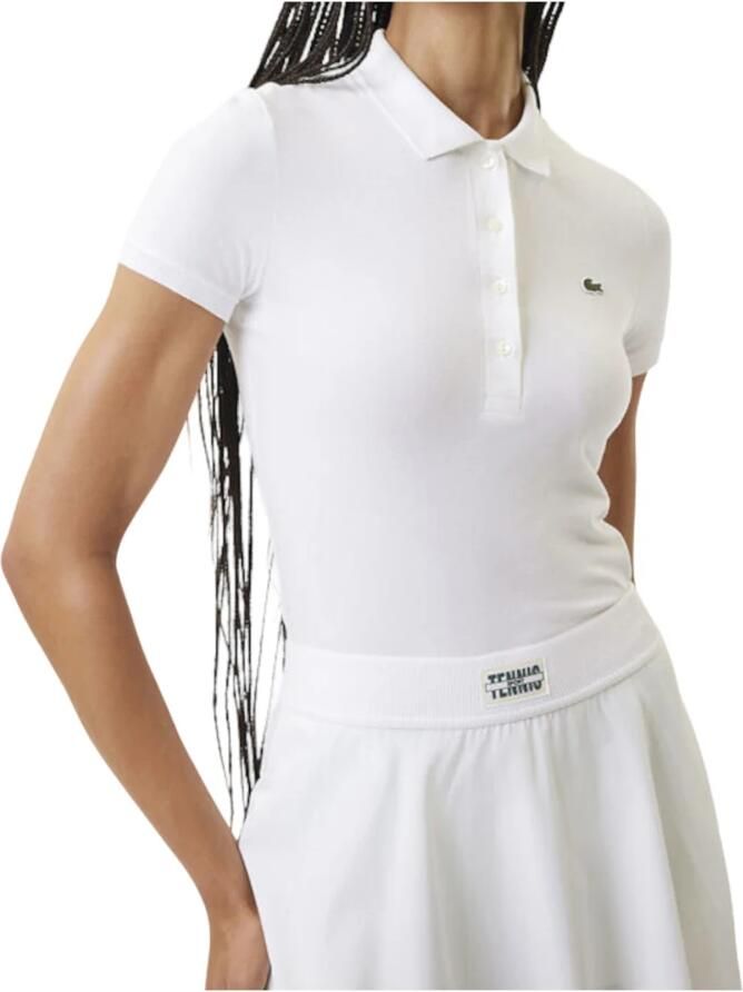 Lacoste Witte T-shirts en Polos White Dames - Foto 2
