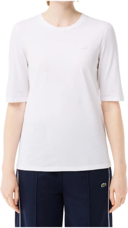 Lacoste Shirt met ronde hals met harmonieus gekleurde logopatch - Foto 4