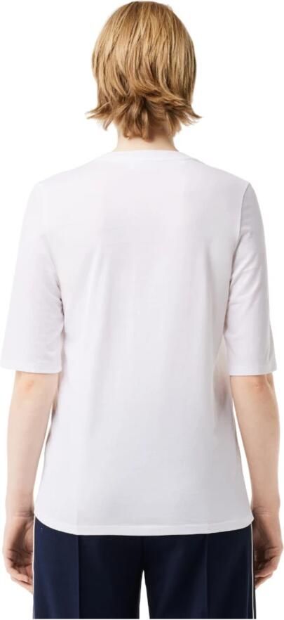 Lacoste Shirt met ronde hals met harmonieus gekleurde logopatch - Foto 5
