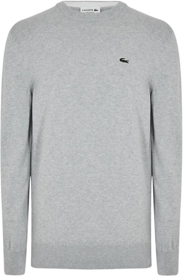 Lacoste Wollen Pullover Regular Fit Ronde Hals Gray Heren