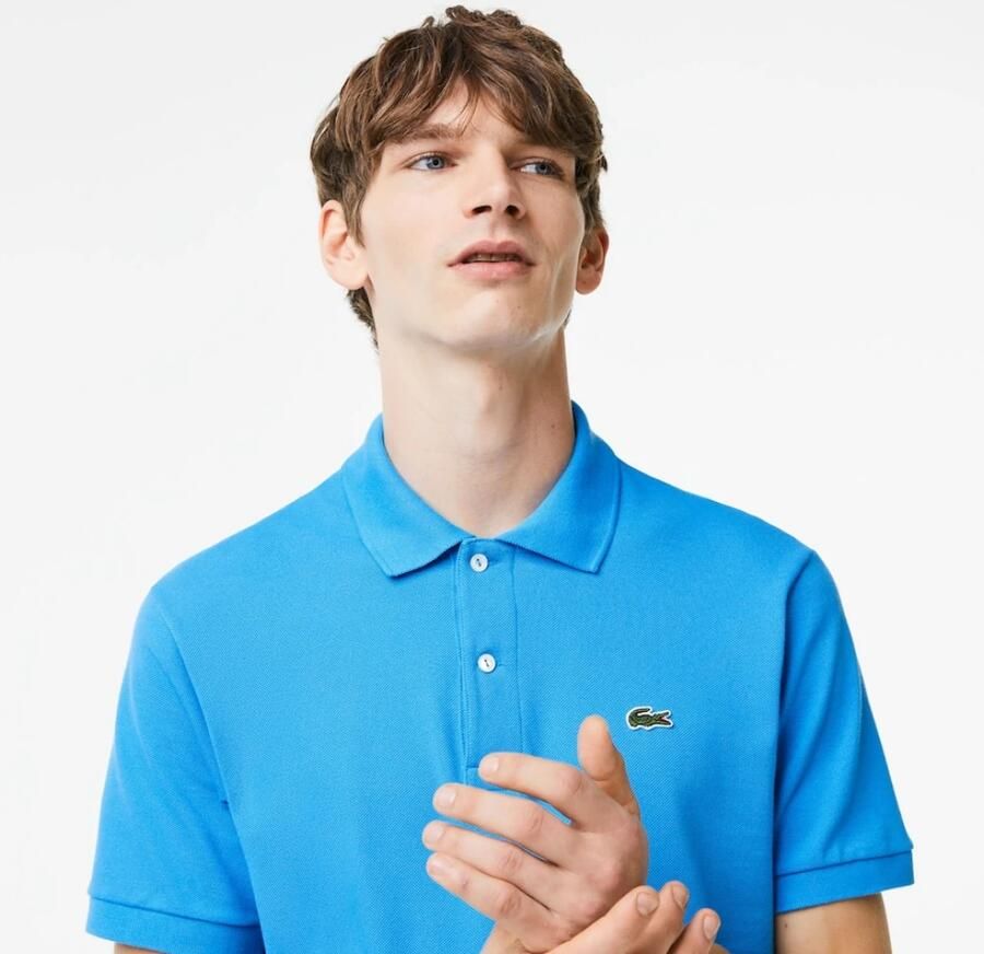 Lacoste Polo met Korte Mouwen voor Mannen Blue Heren