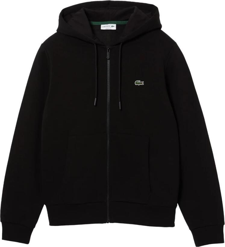 Lacoste Zip-throughs Stijlvolle en Functionele Jassen Zwart Heren