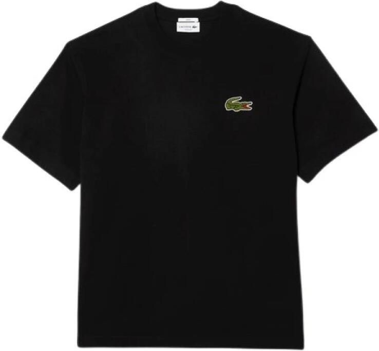 LACOSTE Heren Polo's & T-shirts 1ht1 Mens Tee-shirt 01 Zwart - Foto 5