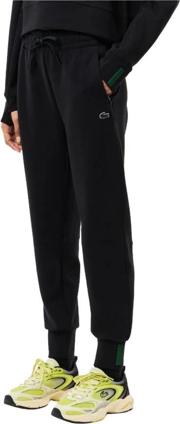 Lacoste Dubbele Laag Zwart Logo & Groene Trainingsbroek Zwart Dames - Foto 2