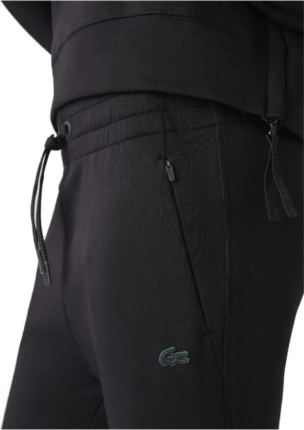 Lacoste Dubbele Laag Zwart Logo & Groene Trainingsbroek Zwart Dames