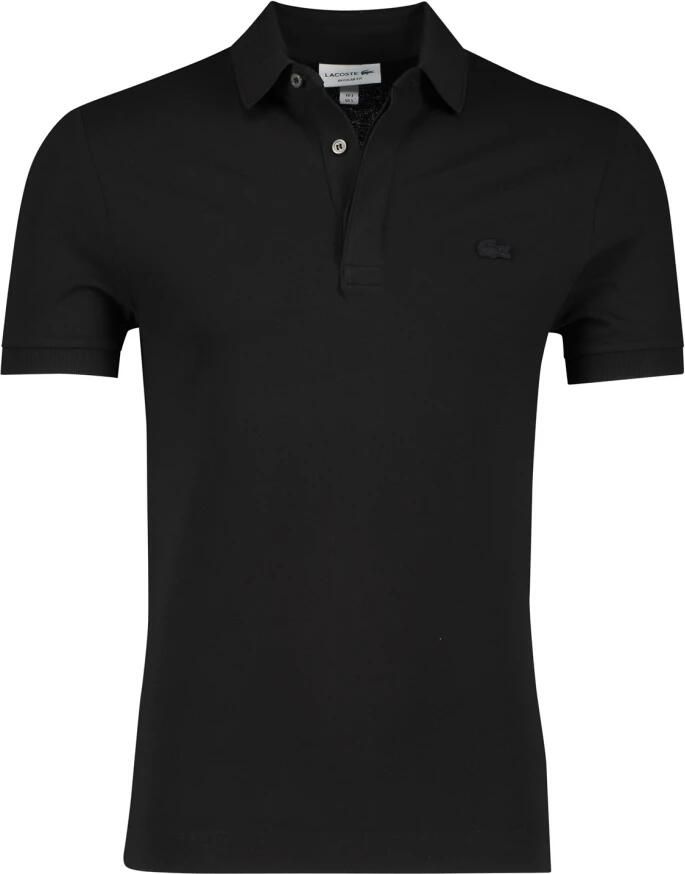 LACOSTE Heren Polo's & T-shirts Regular Fit Cotton Blend Polo Shirt Zwart