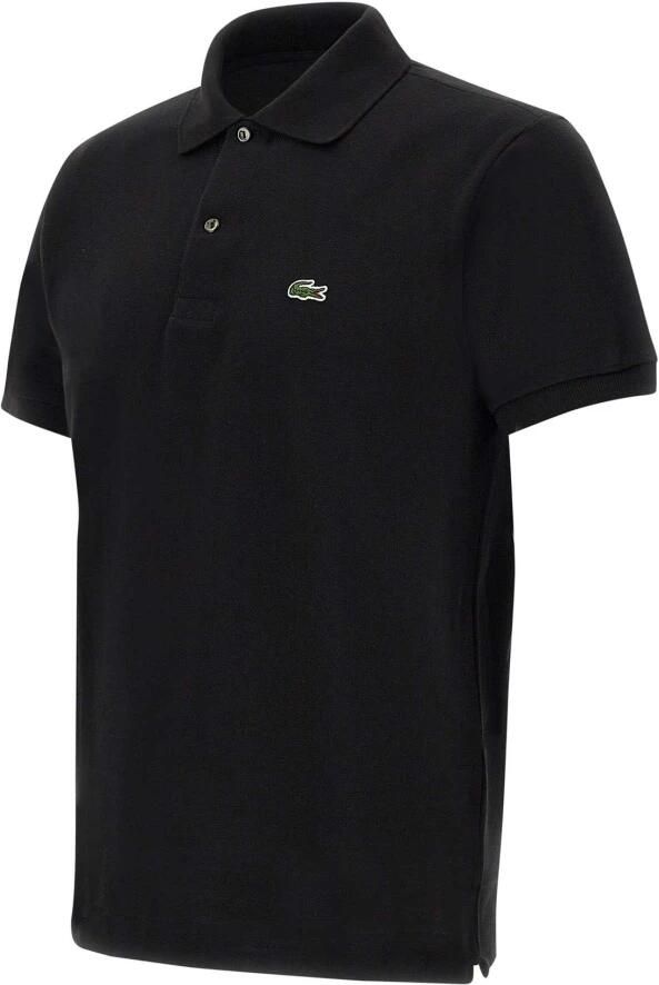Lacoste Logo Patch Klassieke Kraag Knoopsluiting Korte Mouwen T-shirts en Polos Black Heren - Foto 20