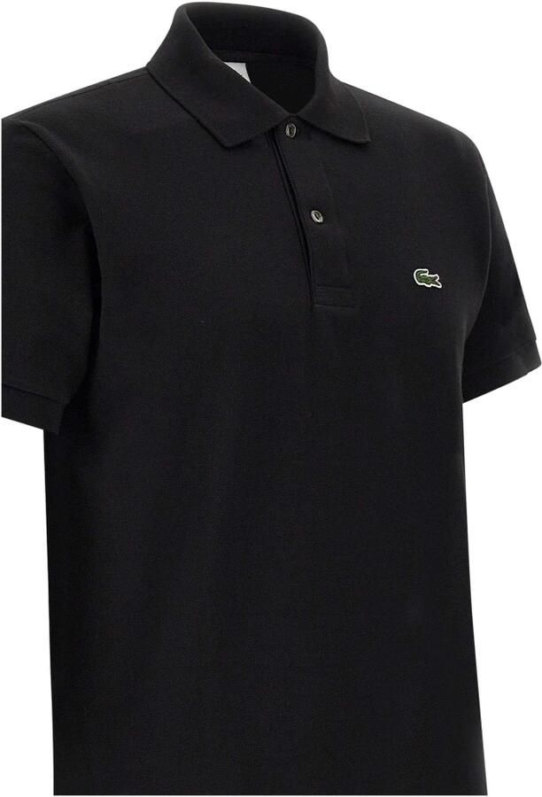Lacoste Logo Patch Klassieke Kraag Knoopsluiting Korte Mouwen T-shirts en Polos Black Heren - Foto 20