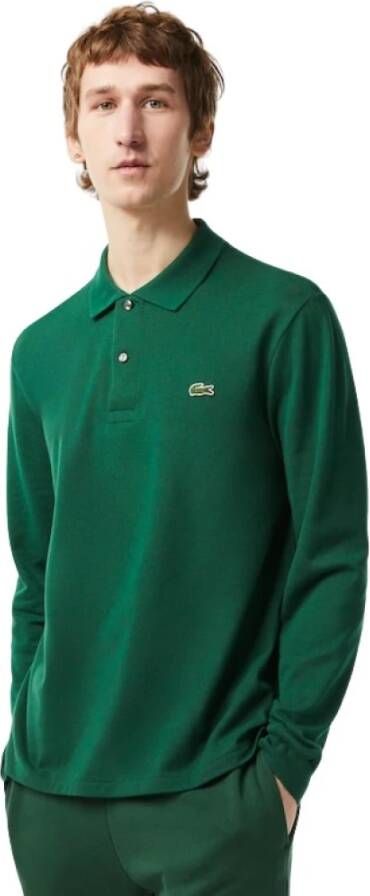 Lacoste Lange Mouw Polo Shirt Groen Heren