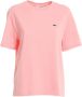 Lacoste Licht en Natuurlijk Roze T-Shirt Roze Dames - Thumbnail 3