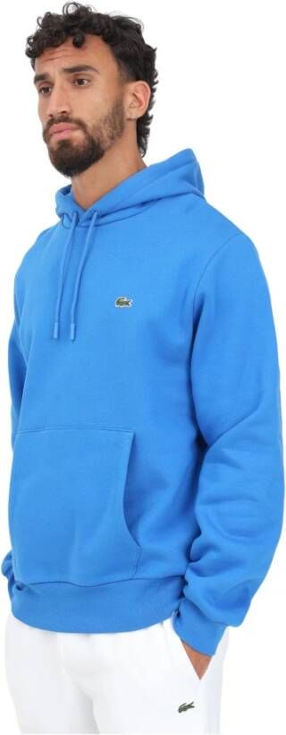 Lacoste Milieuvriendelijke Heren Hooded Jogger Sweatshirt Blauw Heren