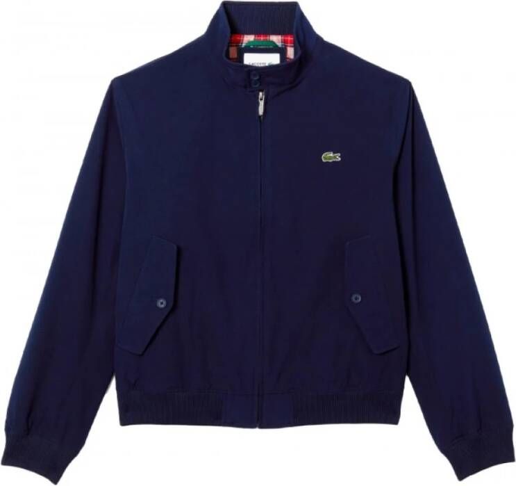 Lacoste Polyester Jas Blue Heren