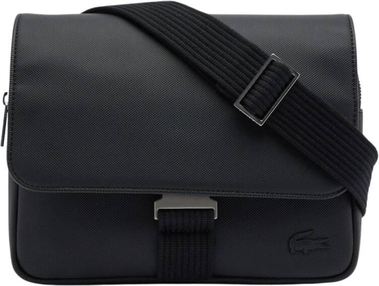 Lacoste Klassieke Flap Tas Black Unisex