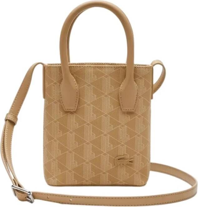 Lacoste Mini Cross Body Tas Beige Dames
