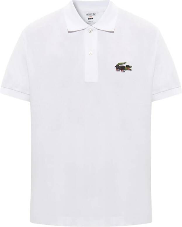 Lacoste Poloshirt met labelpatch van x Netflix