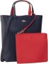 Lacoste Omkeerbare handtas van gecoat canvas Blauw Dames - Thumbnail 1