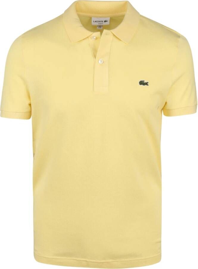 Lacoste Slim Fit Polo Shirt Yellow Heren