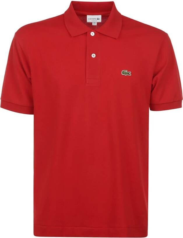 Lacoste Rode Polo Shirt voor Heren Rood Heren