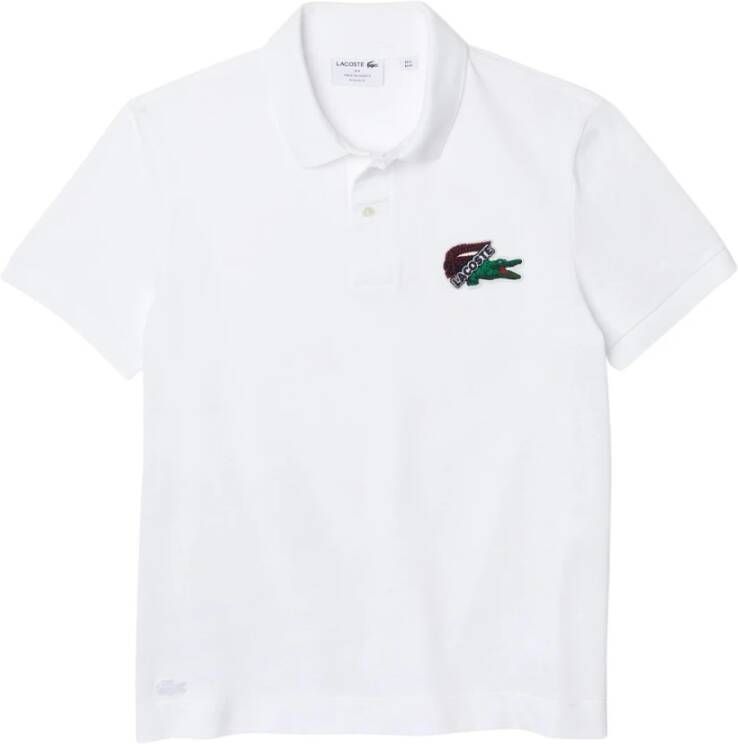 Lacoste Polo Shirt voor Witte Mannen Wit Heren