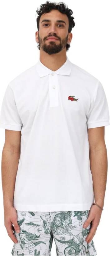 Lacoste La Casa de Papel Witte Heren Polo Wit Heren