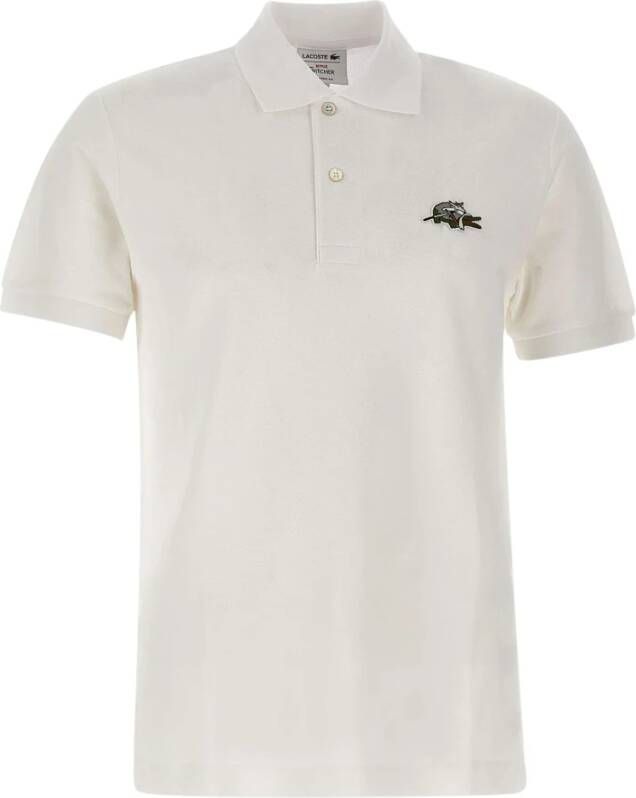 Lacoste Witte textiel polo shirt White