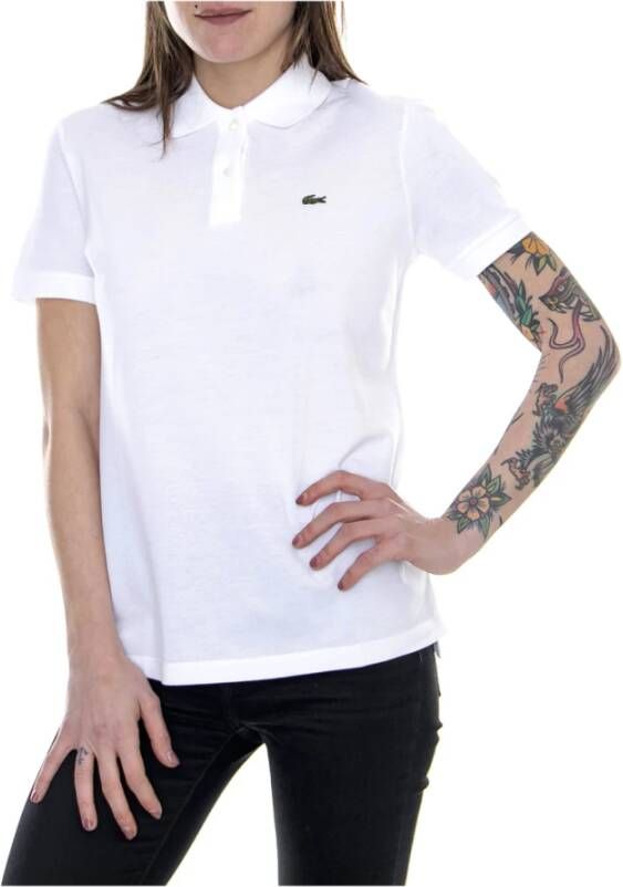 Lacoste Polo Shirt Witte Vrouw met Logo Wit Dames