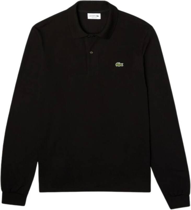 LACOSTE Heren Polo's & T-shirts 1hp2 Men Long Sleeved Best Polo Zwart