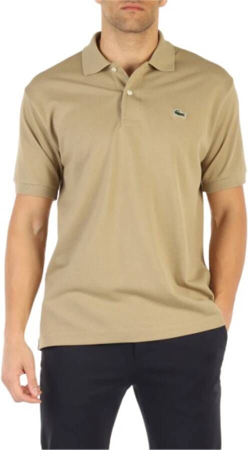 Lacoste Polo Shirts Beige Heren