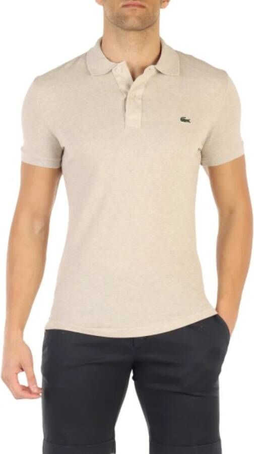 Lacoste Polo Shirts Beige Heren