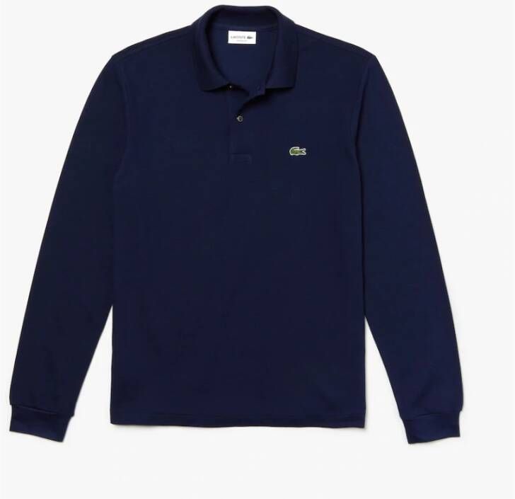 LACOSTE Heren Polo's & T-shirts 1hp2 Men Long Sleeved Best Polo Donkergroen - Foto 20