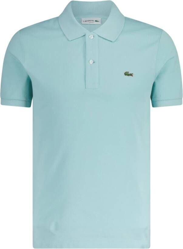 Lacoste Heren Polo Shirt met Moeder van Parel Knopen Blue Heren - Foto 5