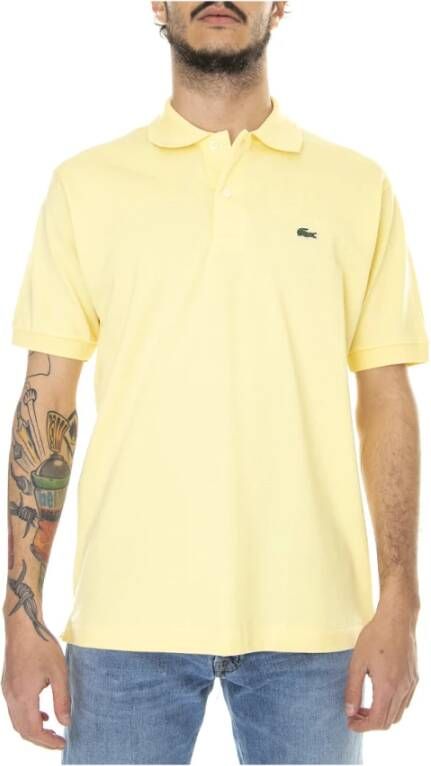 Lacoste Polo Shirts Geel Heren