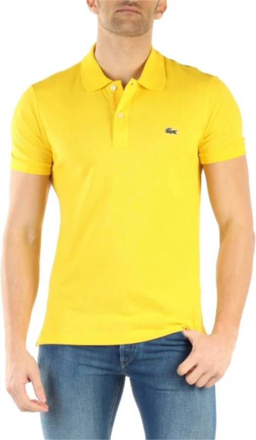 Lacoste Polo Shirts Geel Heren