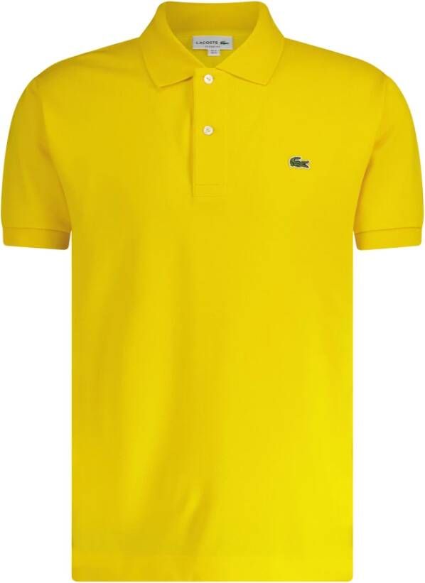 Lacoste Klassieke Gele Polo Shirt van Yellow Heren