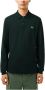 LACOSTE Heren Polo's & T-shirts 1hp2 Men Long Sleeved Best Polo Donkergroen - Thumbnail 14