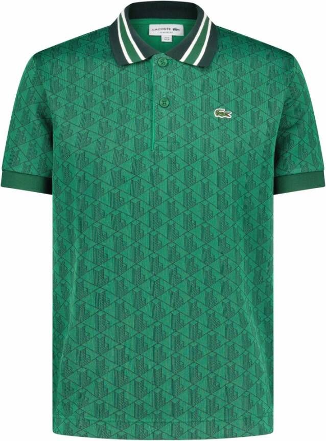 Lacoste Modieus Poloshirt met Iconisch Logo Applicatie Green Heren