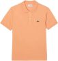Lacoste Oranje Polo Shirt met Logo Appliqué Orange Heren - Thumbnail 1