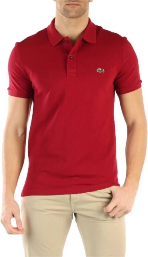 Lacoste Polo Shirts Rood Heren