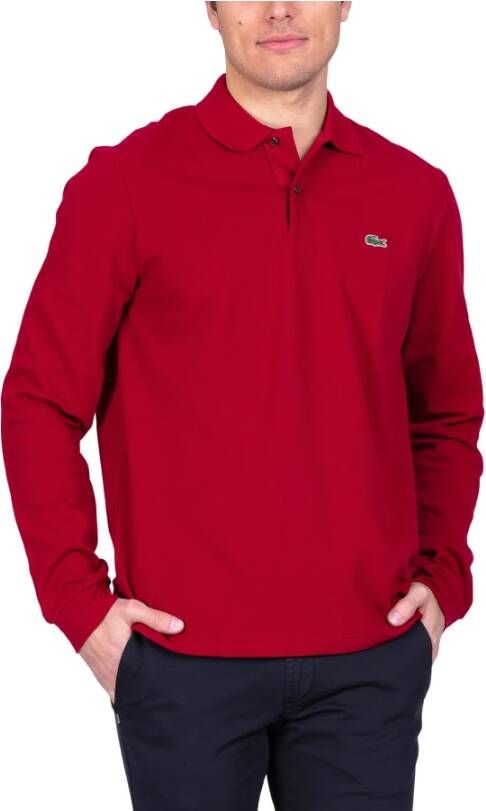 Lacoste Rode T-shirts en Polos Rood Heren