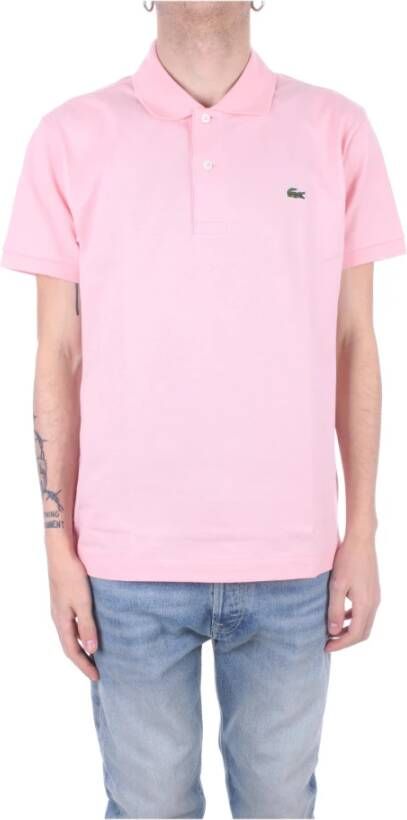 Lacoste Polo Shirts Roze Heren