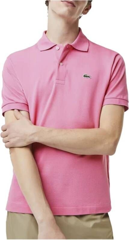 Lacoste Polo Shirts Roze Heren