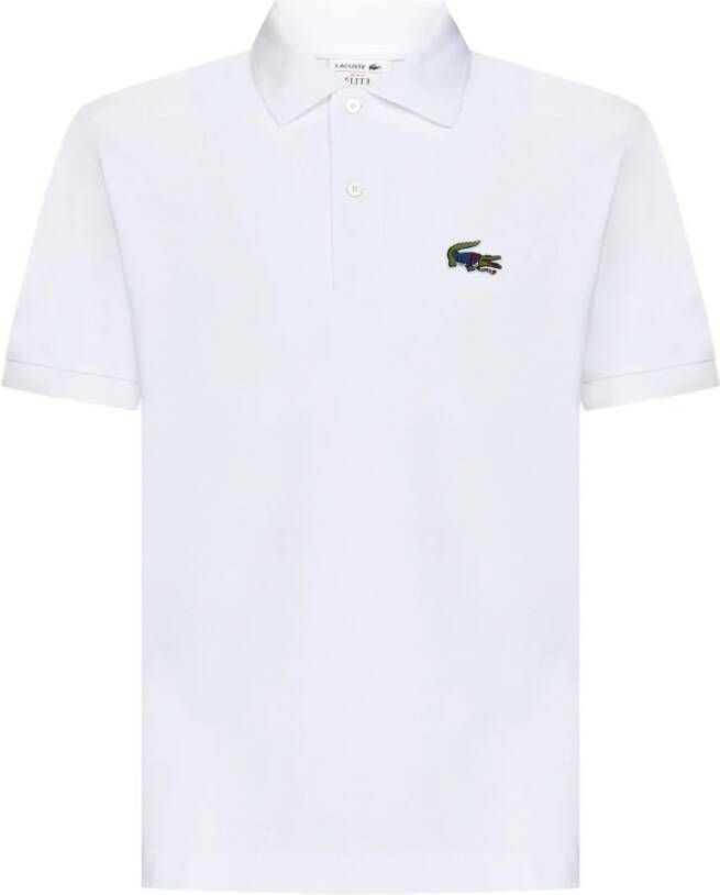 Lacoste Klassieke Synthetische Polo Shirt White Heren
