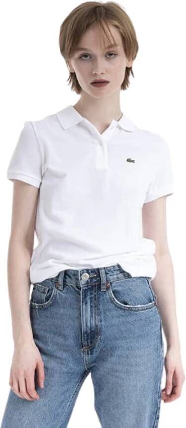 Lacoste Polo T-shirt Pf7839-001 Wit Dames