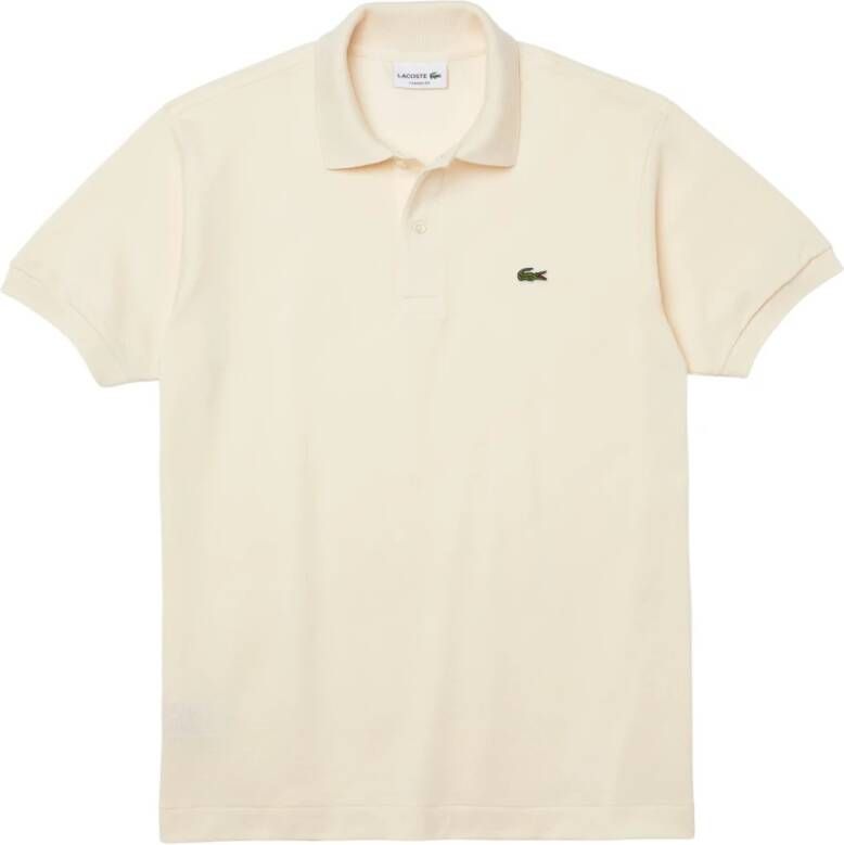 Lacoste Klassiek Crèmekleurig Polo Shirt voor Heren Beige Heren