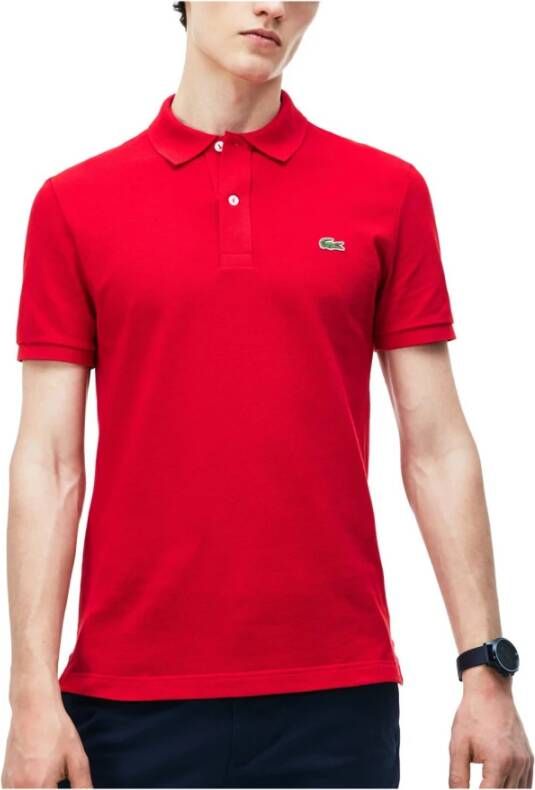 Lacoste Poloshirt Rood Heren