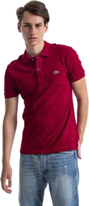 Lacoste Klassieke Katoenen Polo met Moeder van Parel Knopen Red Heren - Foto 17