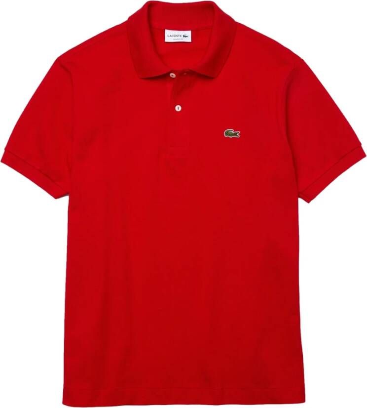 Lacoste Heren Polo Shirt van hoge kwaliteit katoen Red Heren - Foto 2